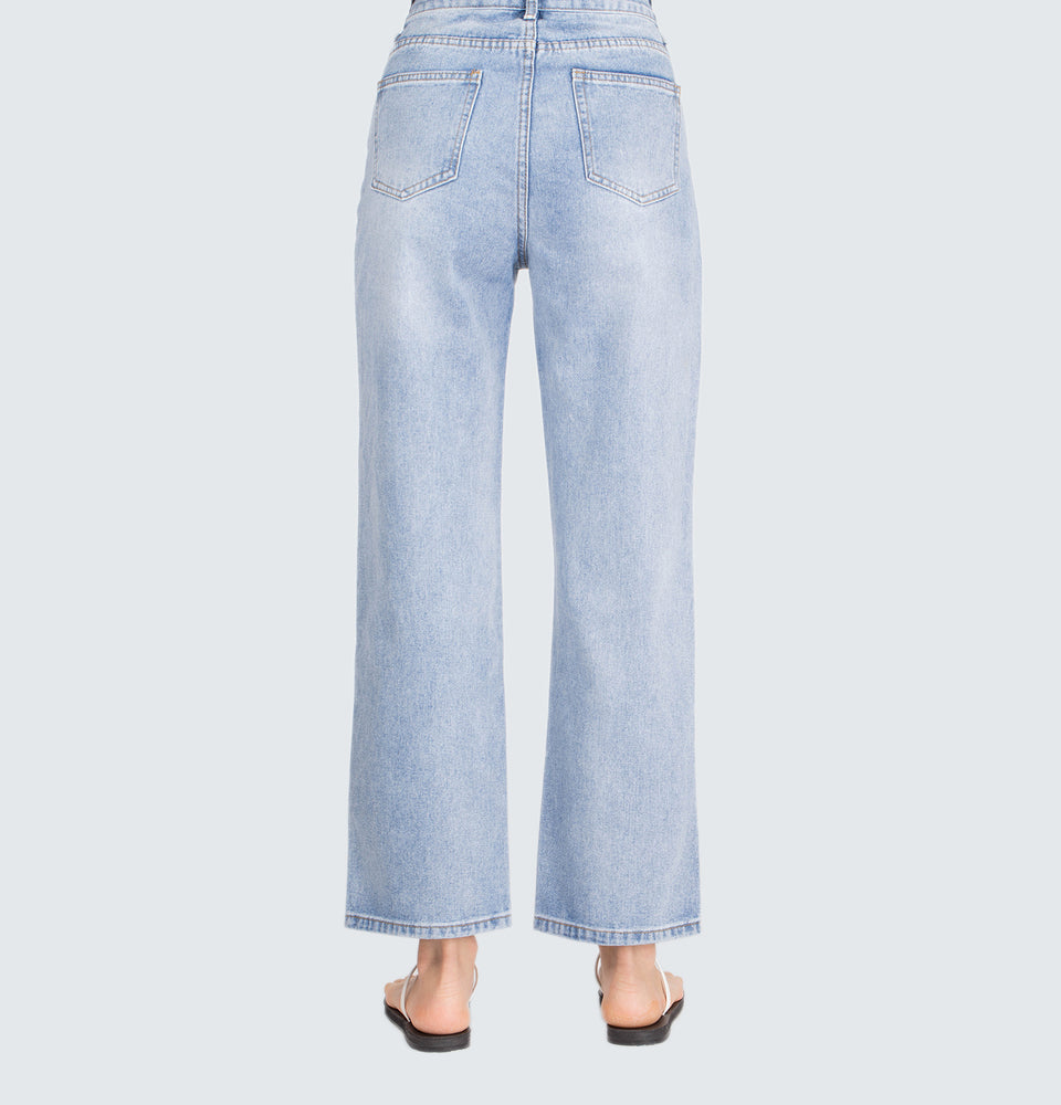 Ally High-Rise Relaxed Fit Straight-Leg Jeans