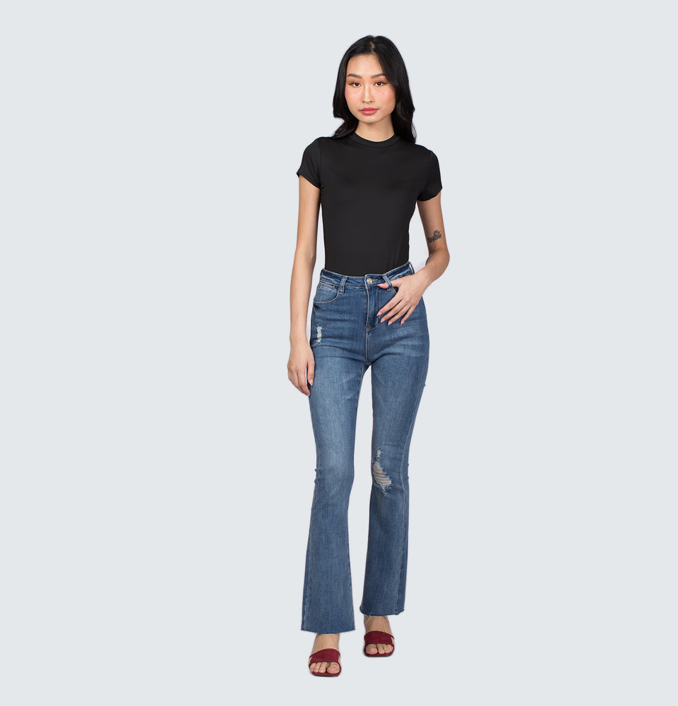Julian Flare Distressed Jeans
