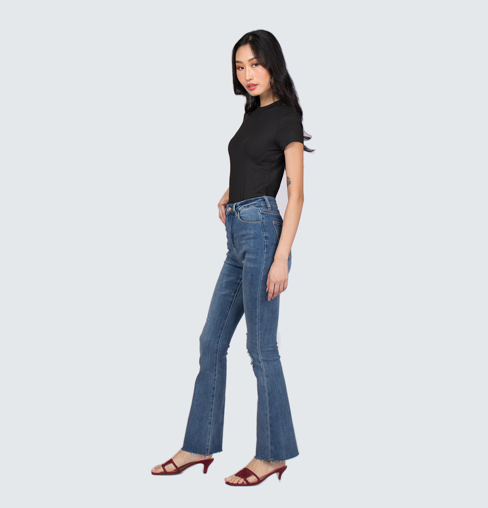 Julian Flare Distressed Jeans