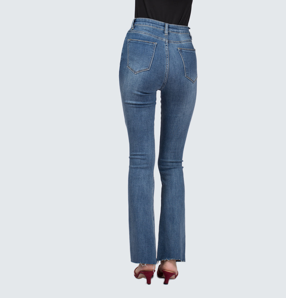 Julian Flare Distressed Jeans