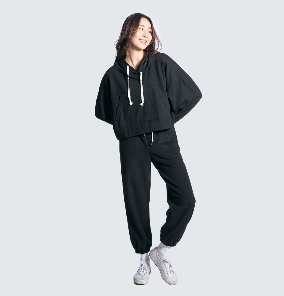 Hazel Hoodie Oversized Crop Sweater