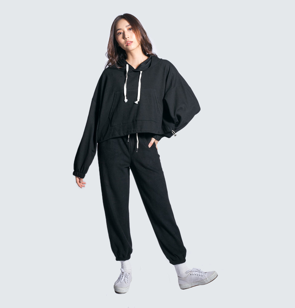 Hazel Hoodie Oversized Crop Sweater