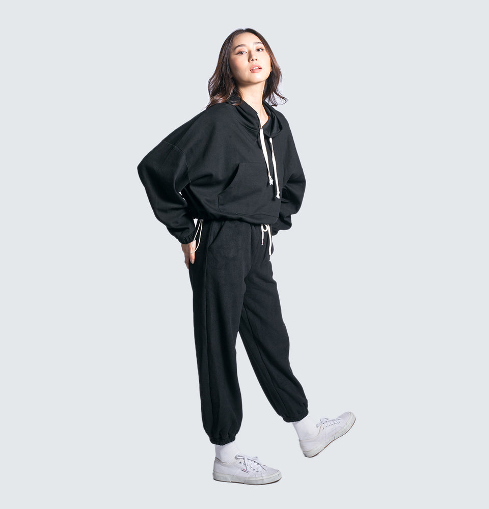Hazel Hoodie Oversized Crop Sweater