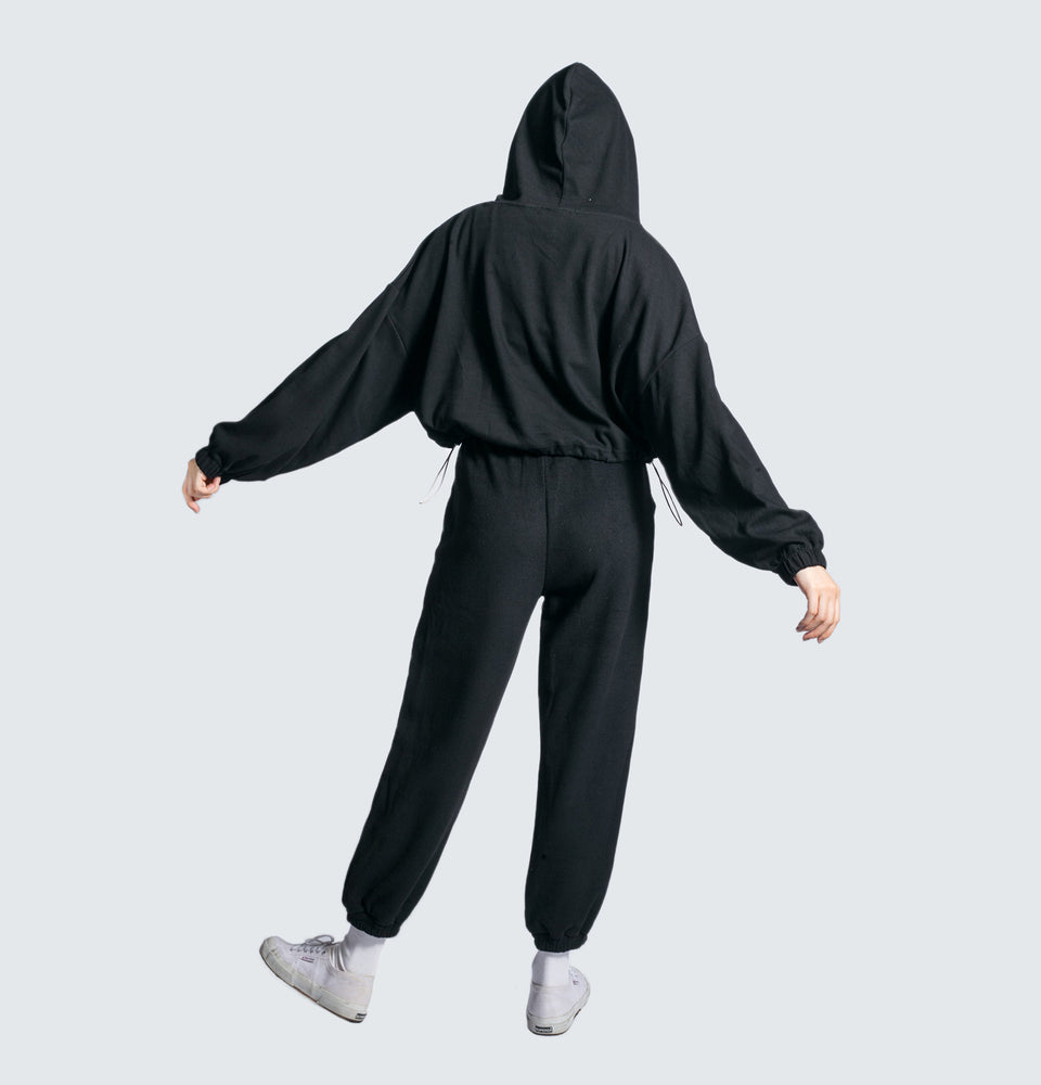 Hazel Hoodie Oversized Crop Sweater