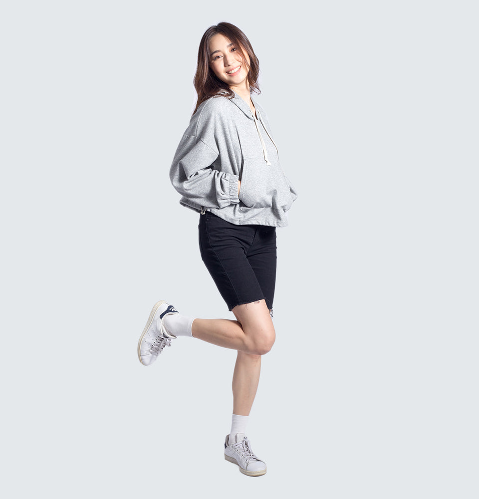 Hazel Hoodie Oversized Crop Sweater