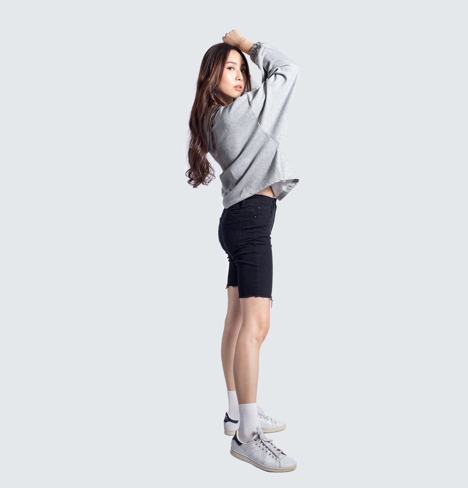 Hazel Hoodie Oversized Crop Sweater