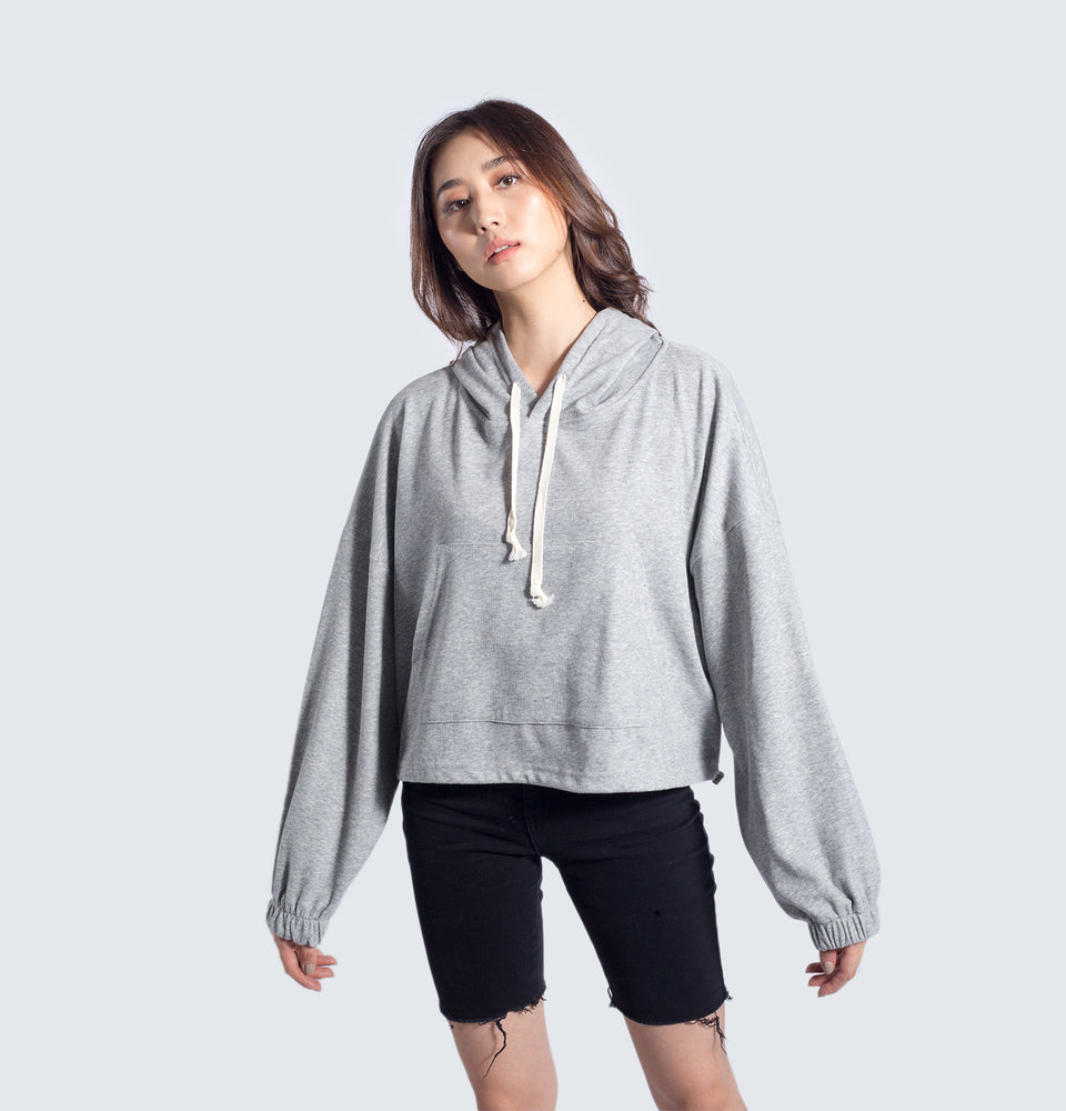 Hazel Hoodie Oversized Crop Sweater