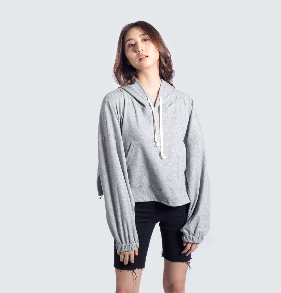 Hazel Hoodie Oversized Crop Sweater