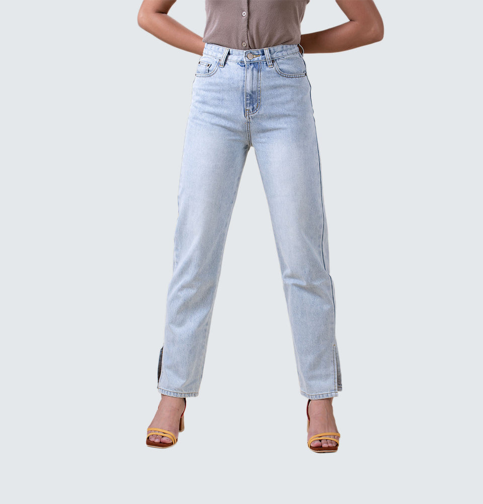 Adeline Straight Leg Jeans - Mantou Clothing