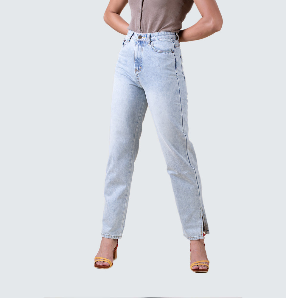 Adeline Straight Leg Jeans - Mantou Clothing