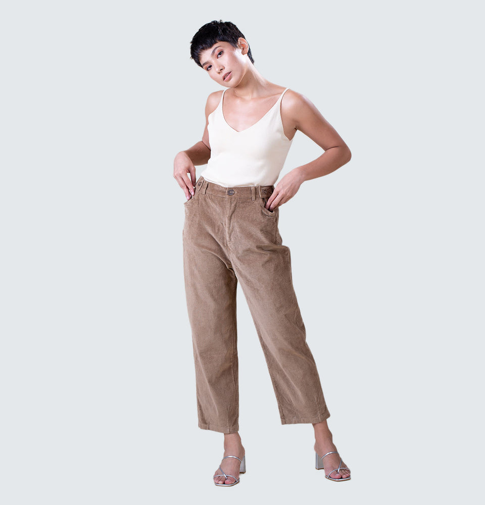 Wide Leg Corduroy Pants - Mantou Clothing