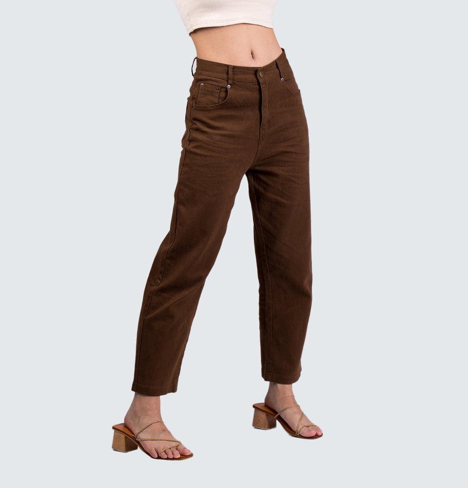 Quin Brown Straight Leg Pants