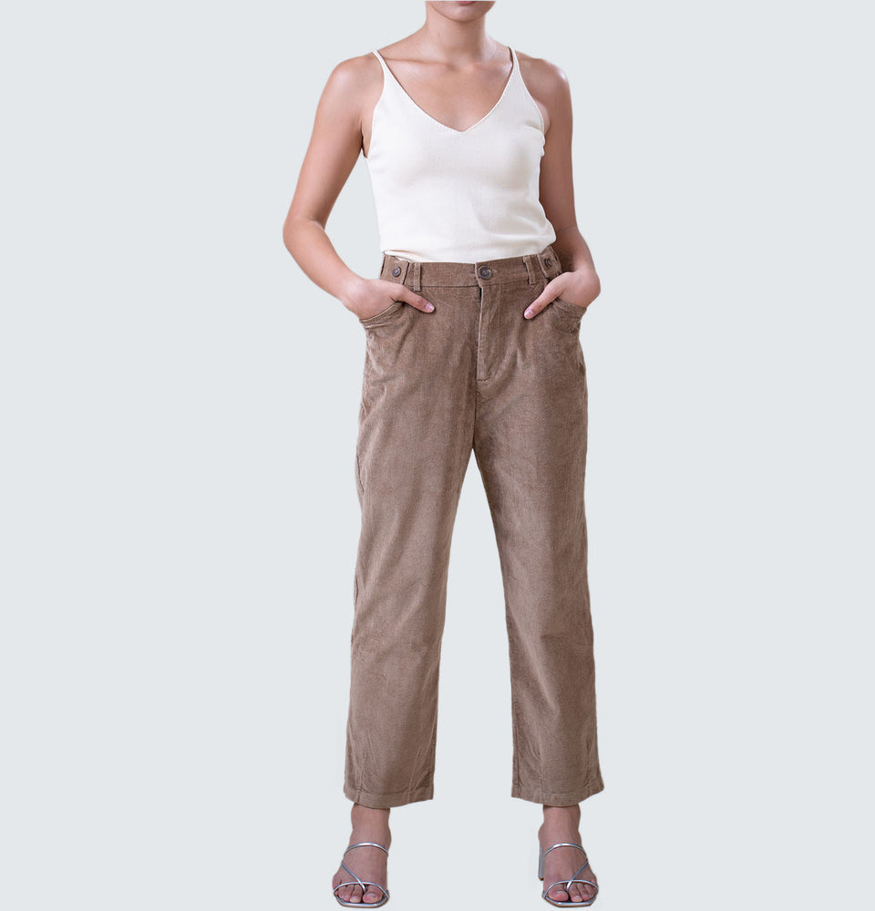 Wide Leg Corduroy Pants - Mantou Clothing