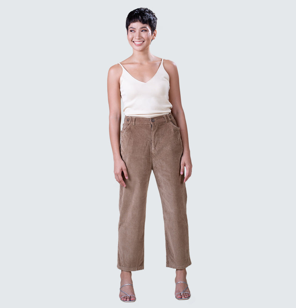 Wide Leg Corduroy Pants - Mantou Clothing