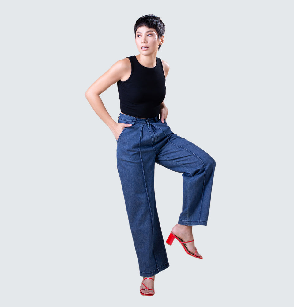 Cindy Wide Leg Jeans - Mantou Clothing