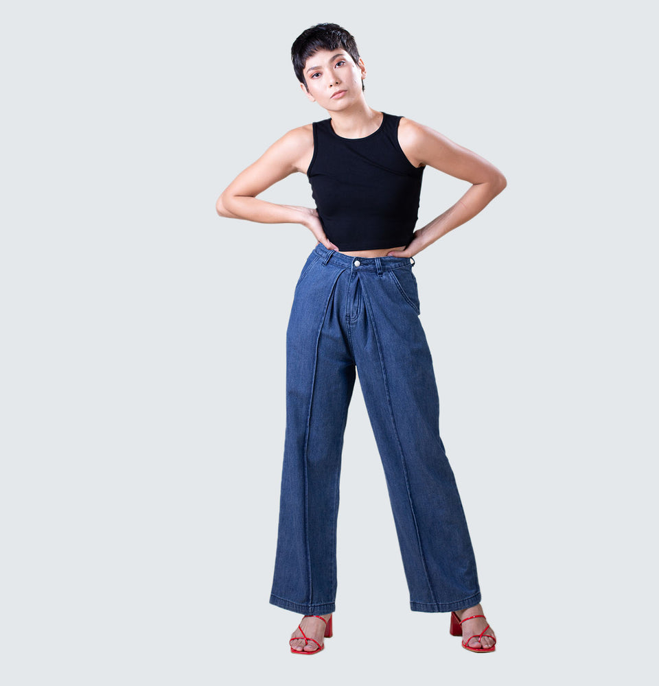 Cindy Wide Leg Jeans - Mantou Clothing