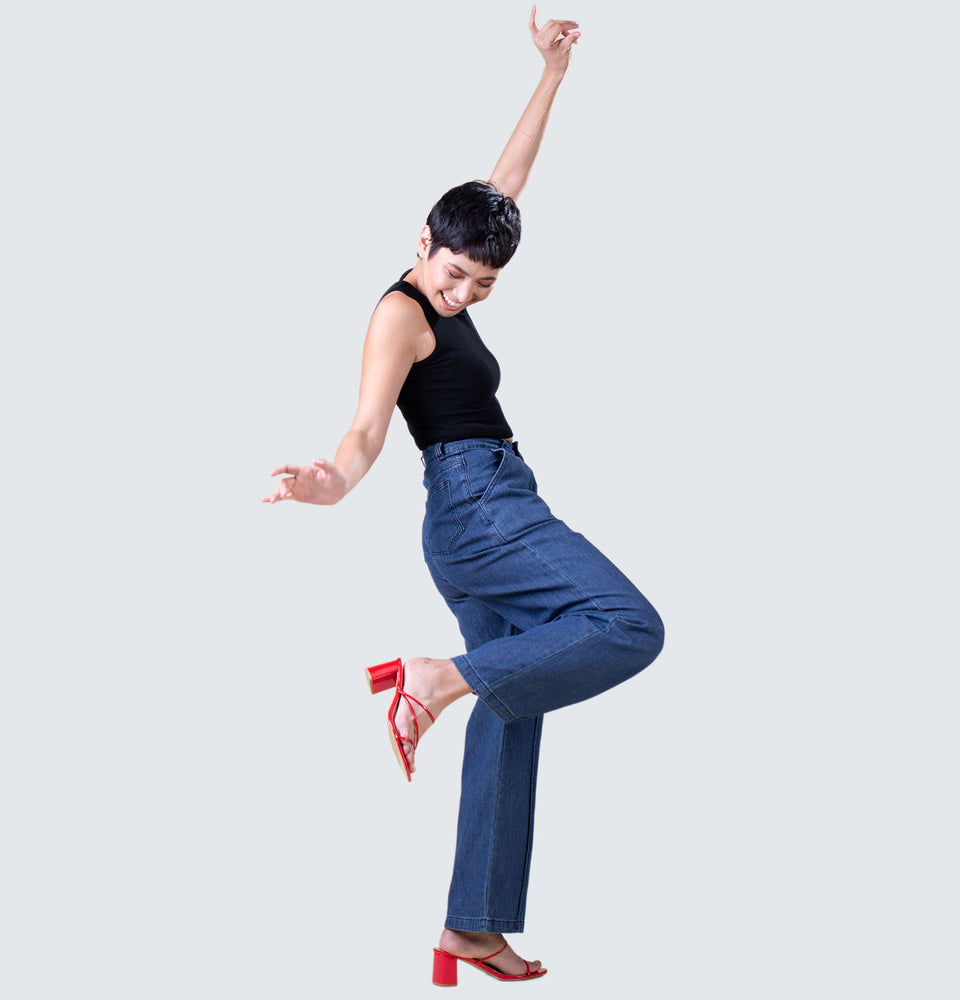 Cindy Wide Leg Jeans - Mantou Clothing