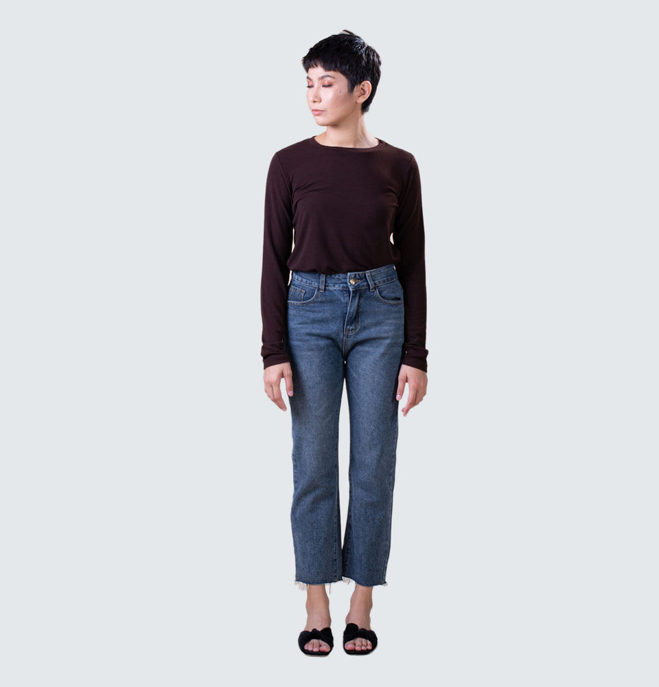 Sasha High Rise Straight Leg Jeans - Mantou Clothing