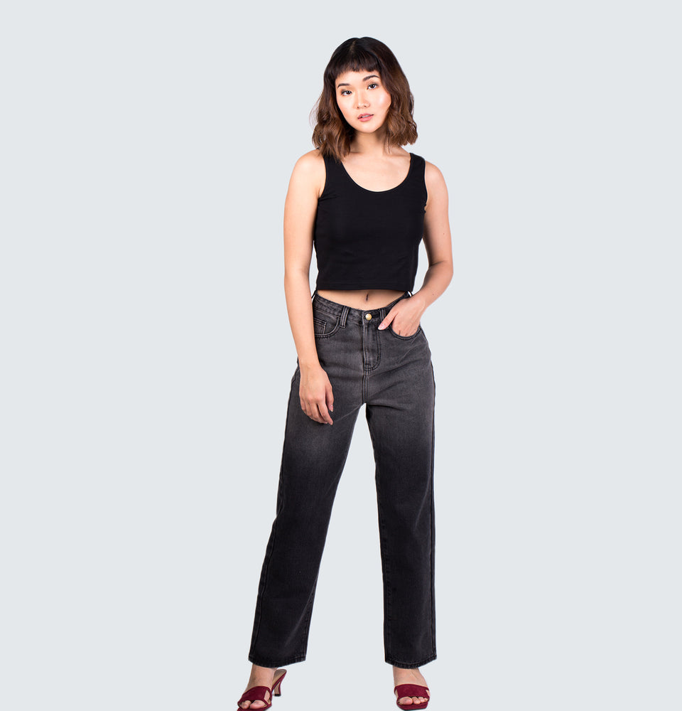 Adrianne Black Full Length Jeans