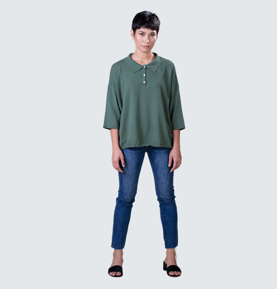 Steph Polo Top - Mantou Clothing