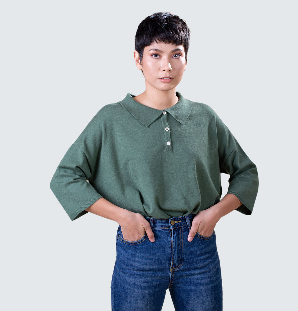 Steph Polo Top - Mantou Clothing