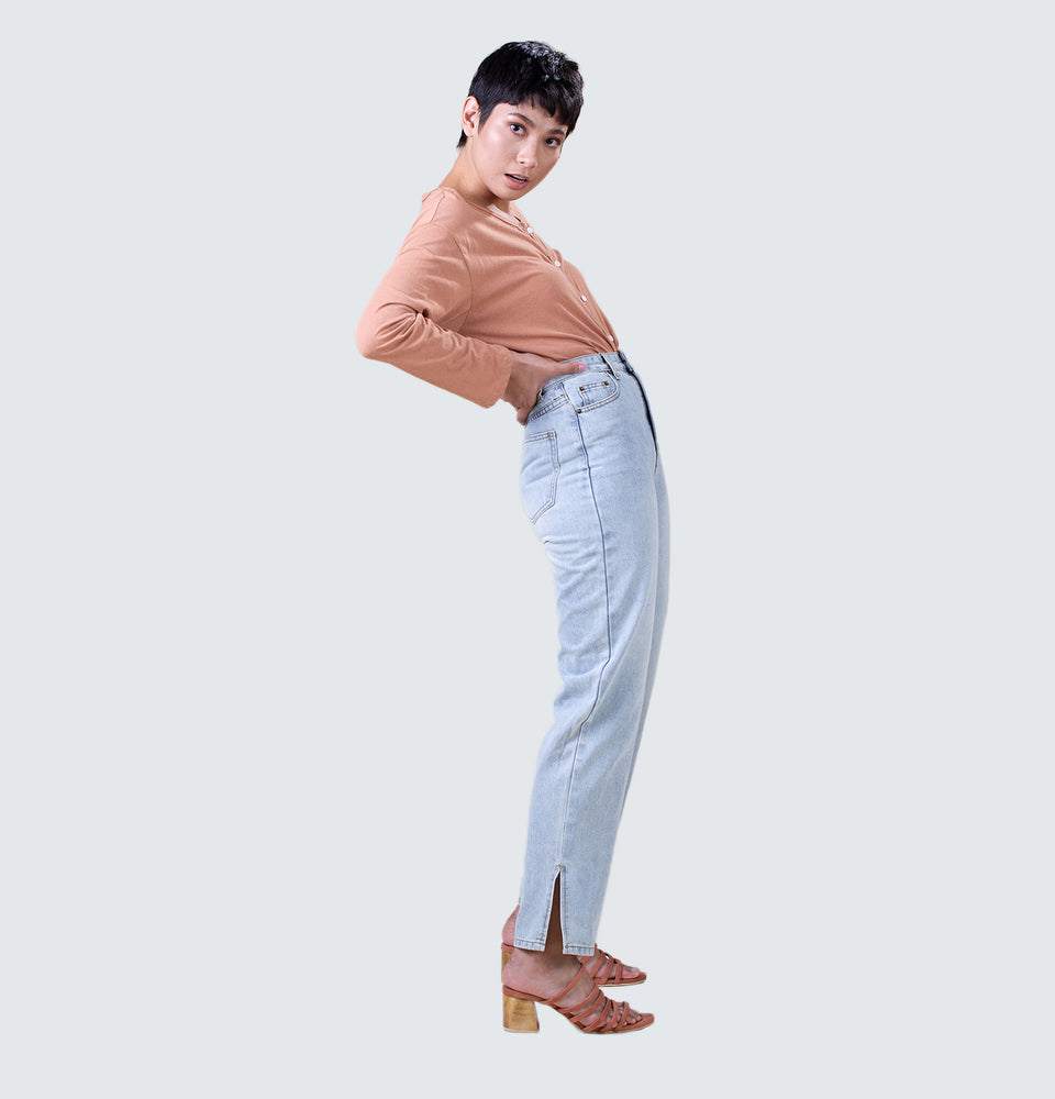 Adeline Straight Leg Jeans - Mantou Clothing