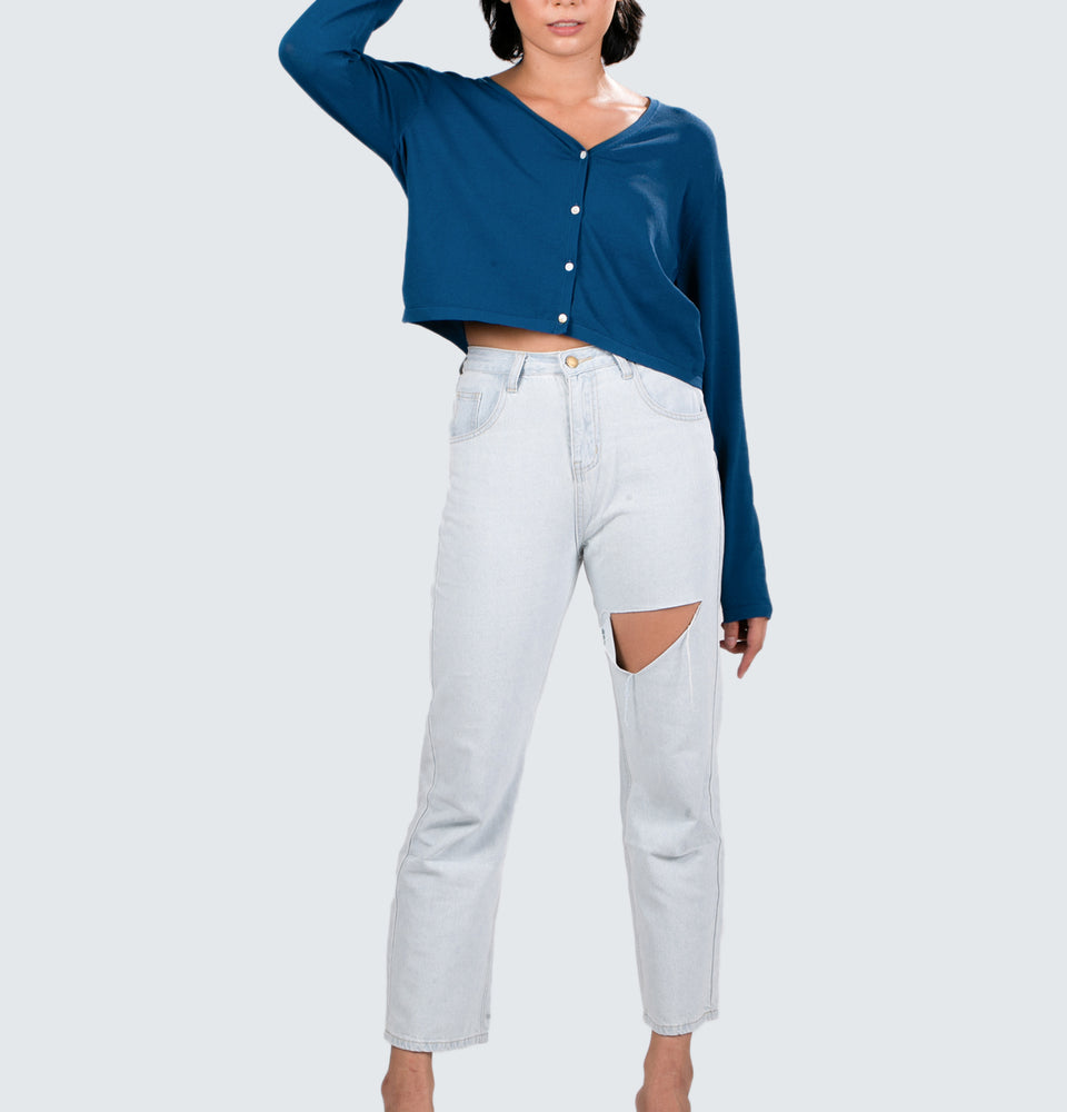 Oversized Crop Cardigan