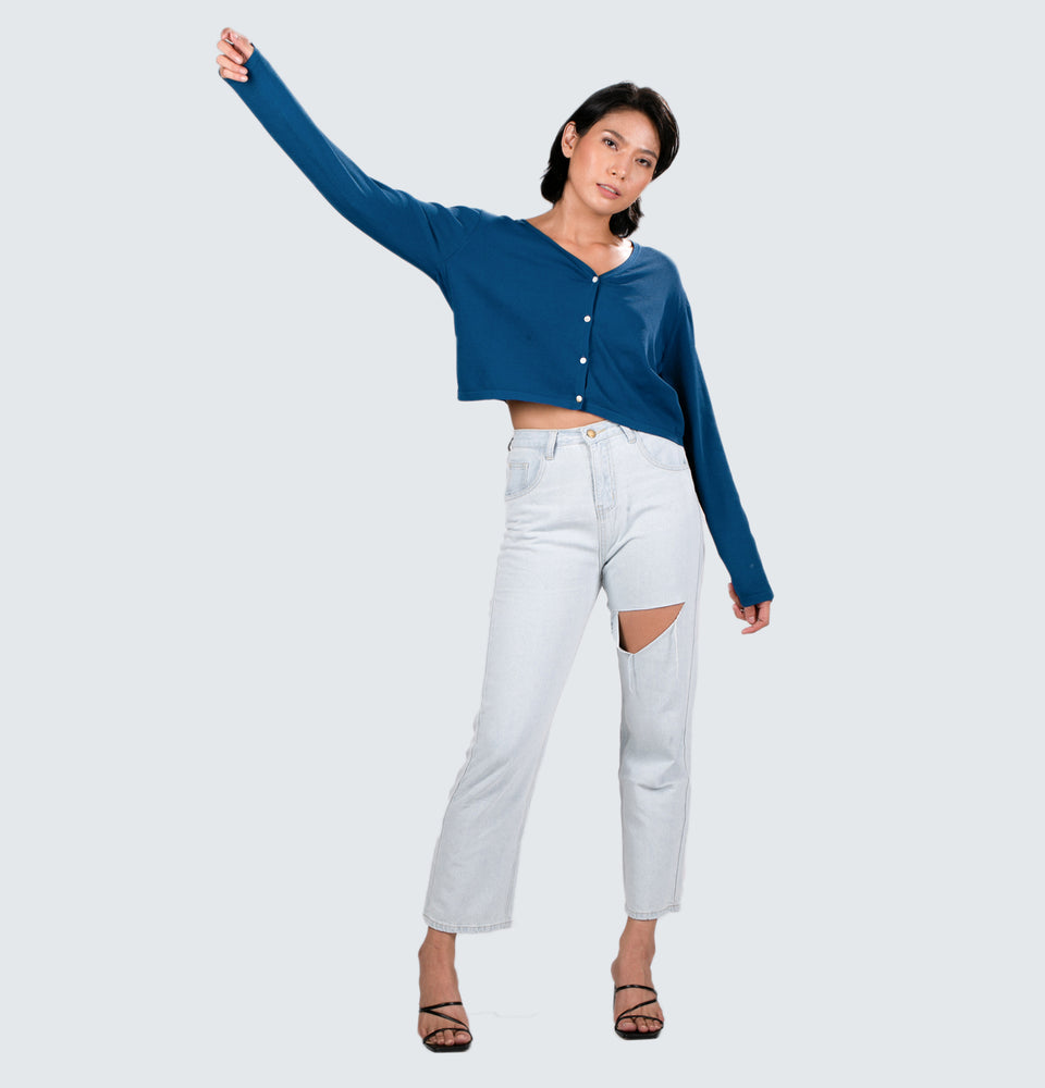 Oversized Crop Cardigan
