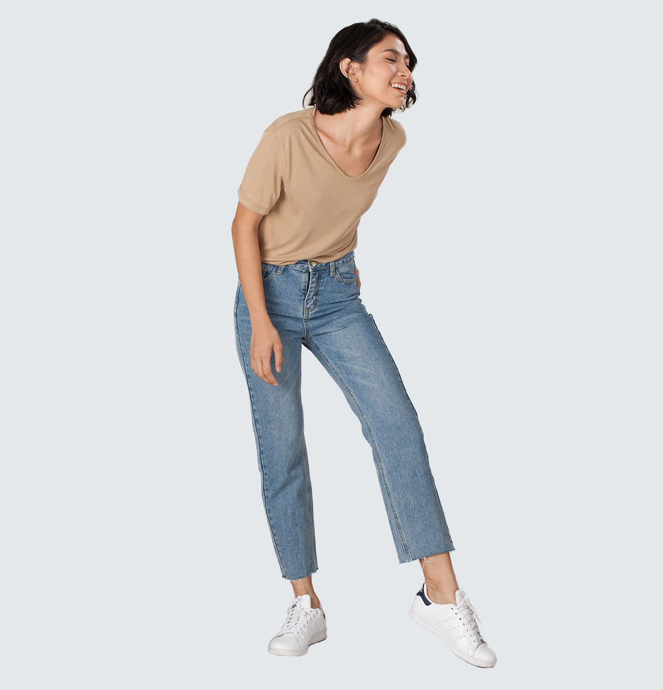 Shim-b Straight Leg Jeans - Mantou Clothing