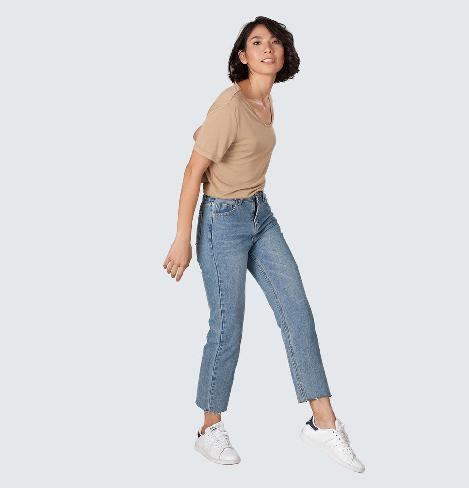 Shim-b Straight Leg Jeans - Mantou Clothing