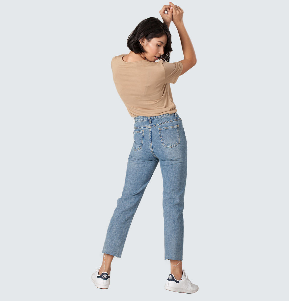 Shim-b Straight Leg Jeans - Mantou Clothing