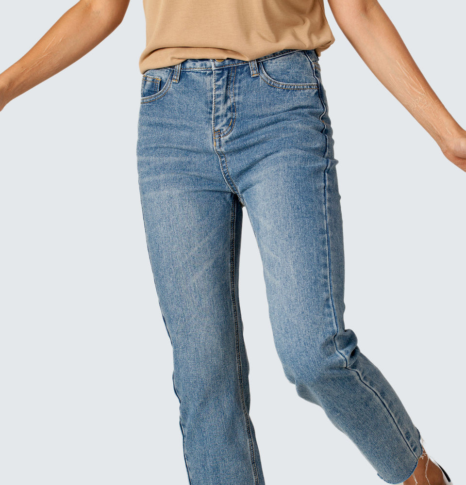 Shim-b Straight Leg Jeans - Mantou Clothing