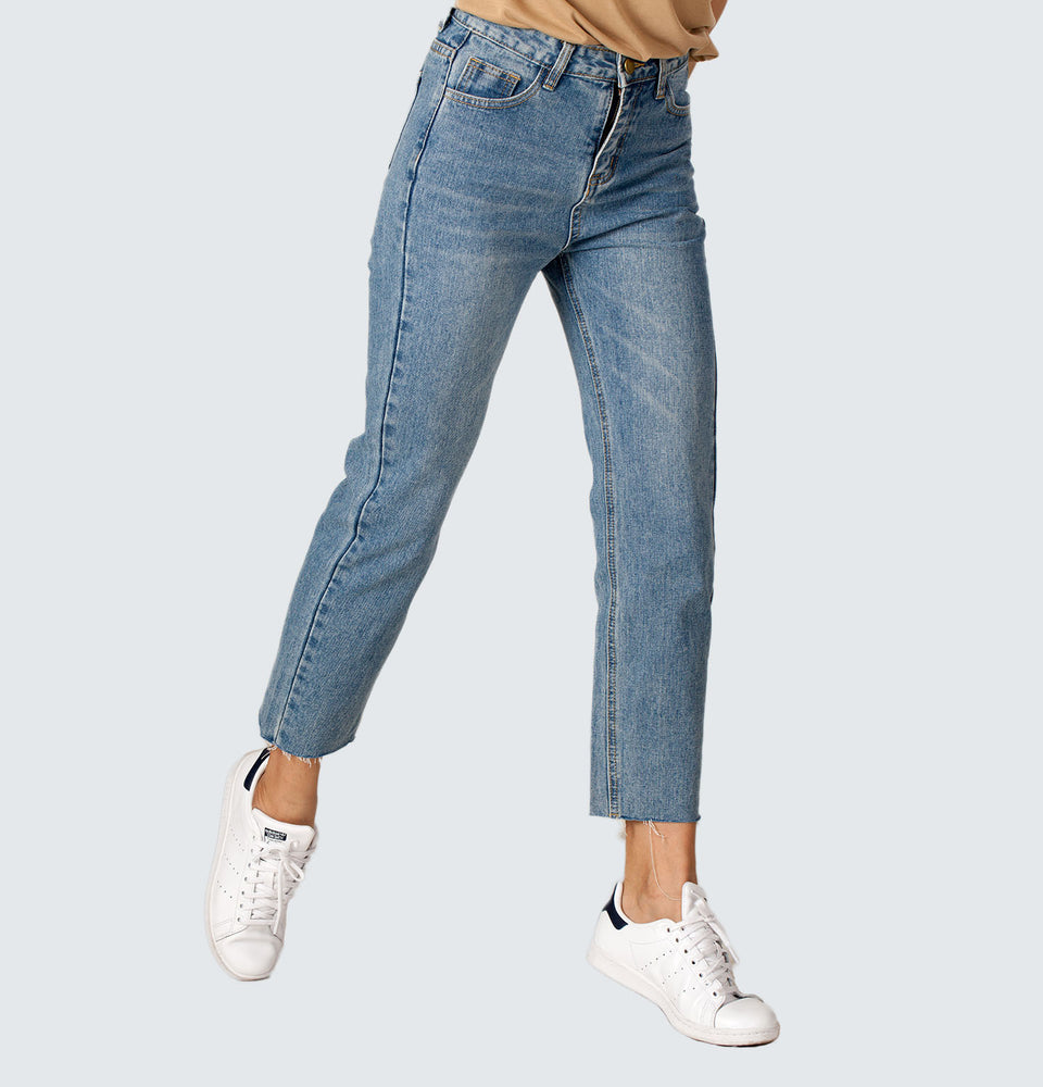 Shim-b Straight Leg Jeans - Mantou Clothing
