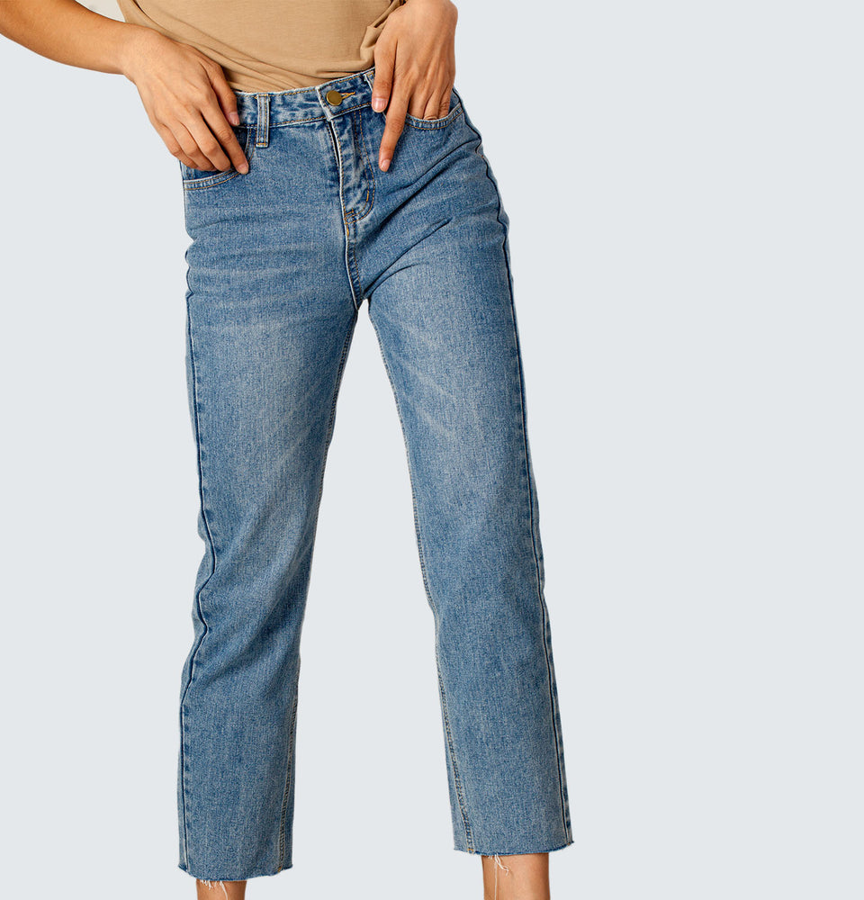 Shim-b Straight Leg Jeans - Mantou Clothing