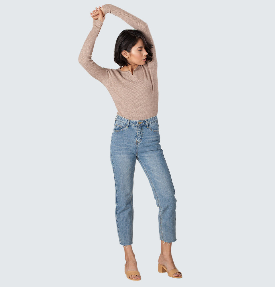 Shim-b Straight Leg Jeans - Mantou Clothing