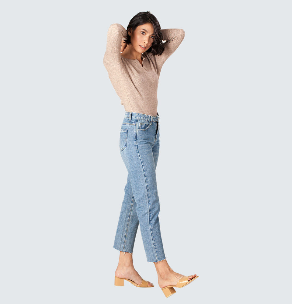 Shim-b Straight Leg Jeans - Mantou Clothing
