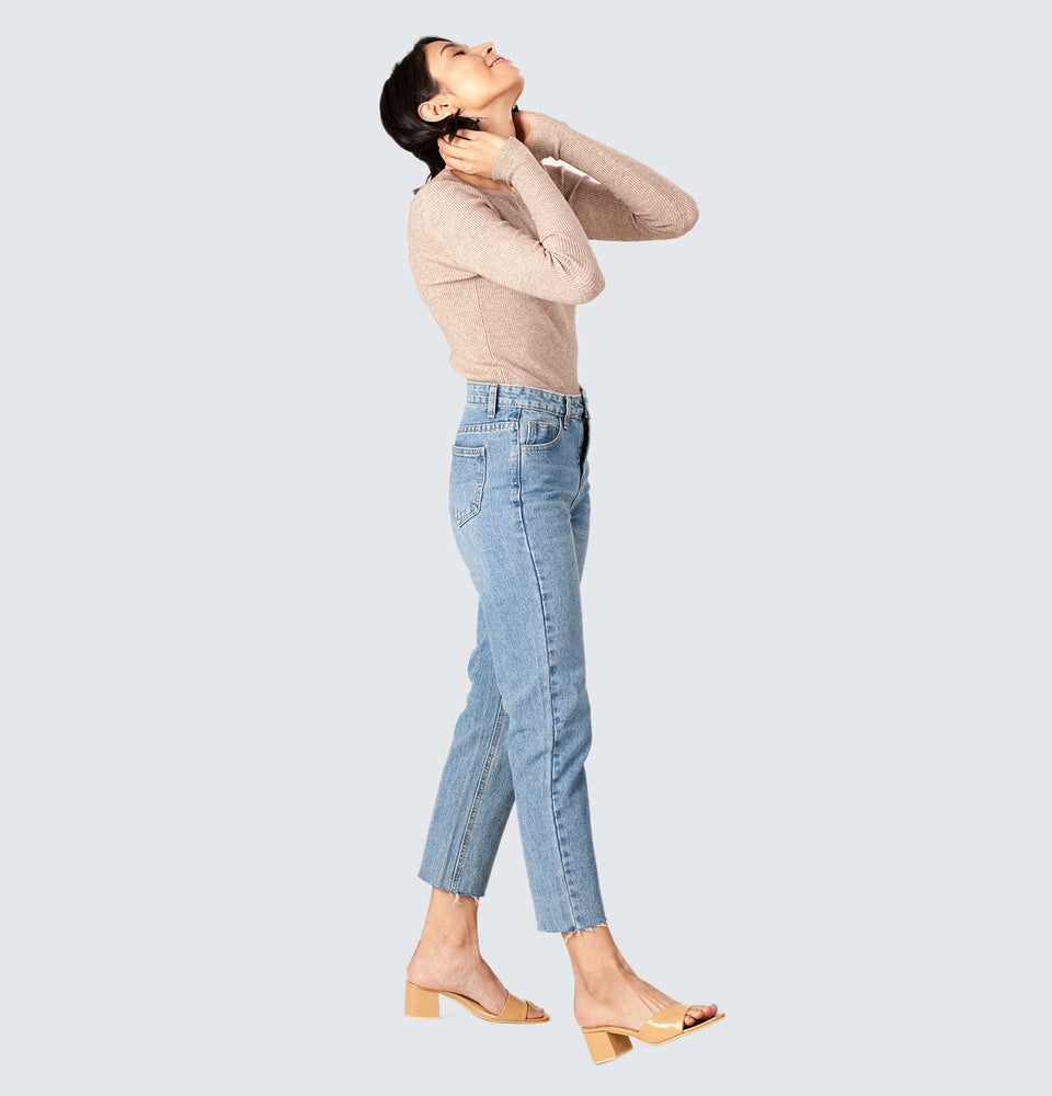 Shim-b Straight Leg Jeans - Mantou Clothing