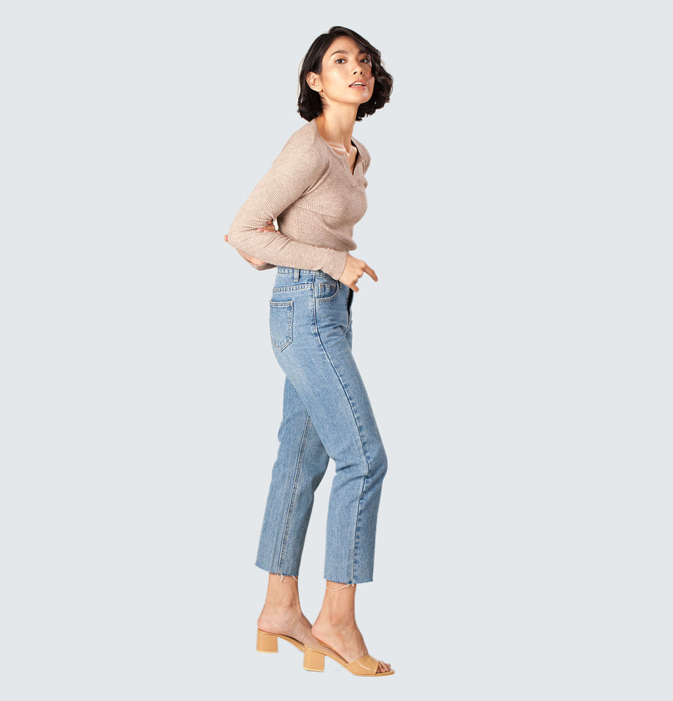 Shim-b Straight Leg Jeans - Mantou Clothing