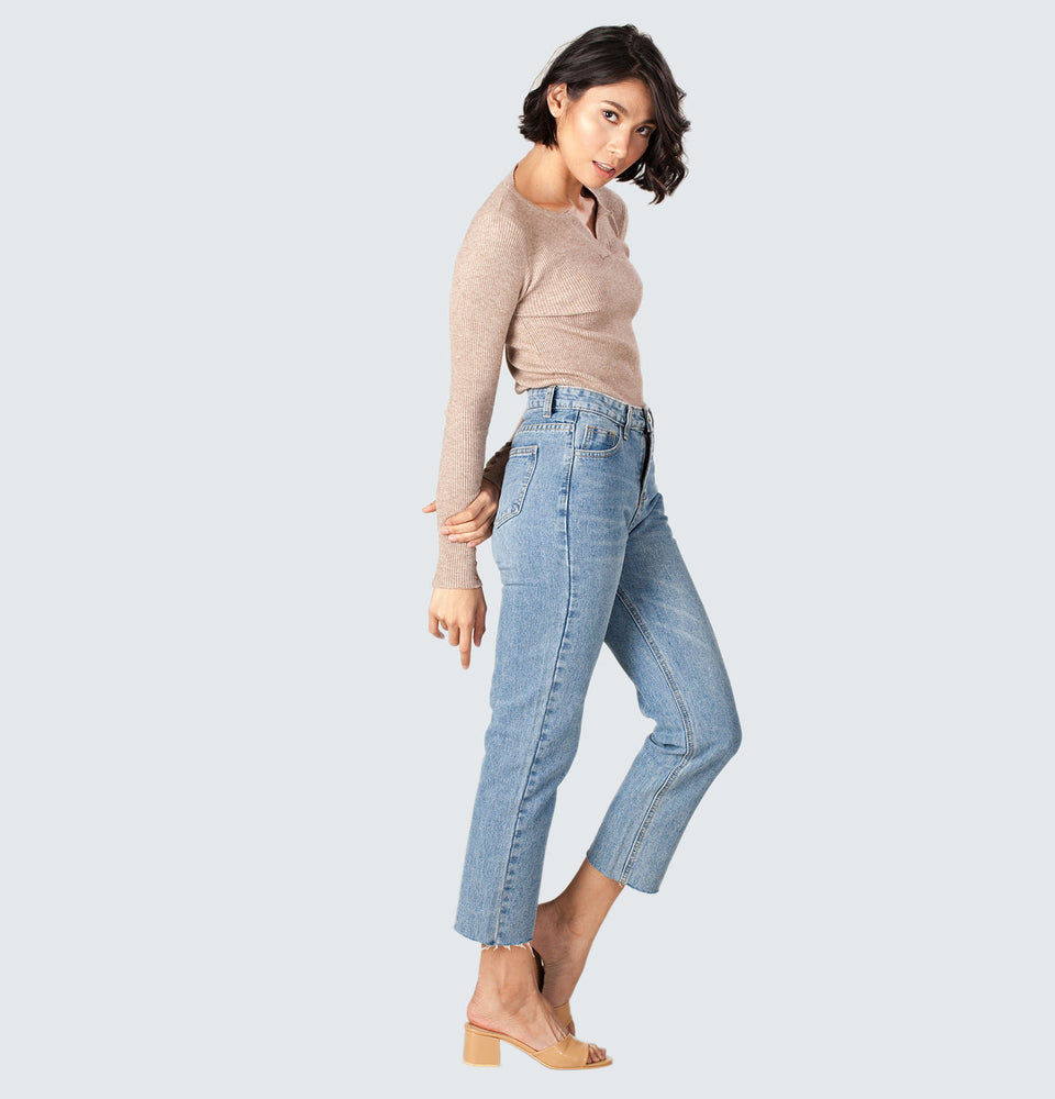 Shim-b Straight Leg Jeans - Mantou Clothing