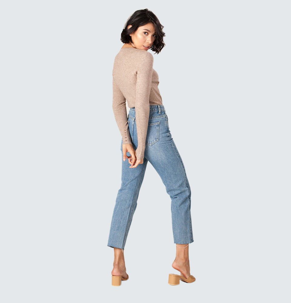 Shim-b Straight Leg Jeans - Mantou Clothing