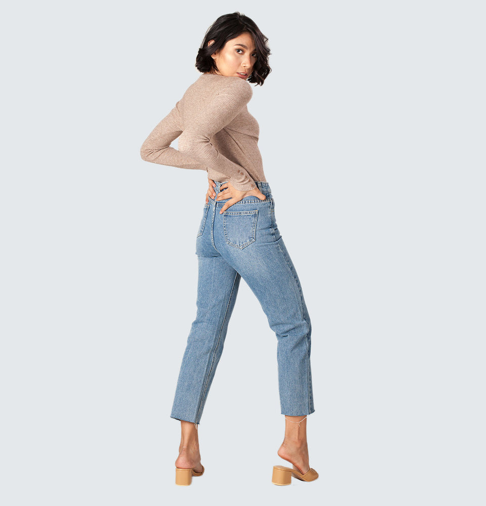 Shim-b Straight Leg Jeans - Mantou Clothing