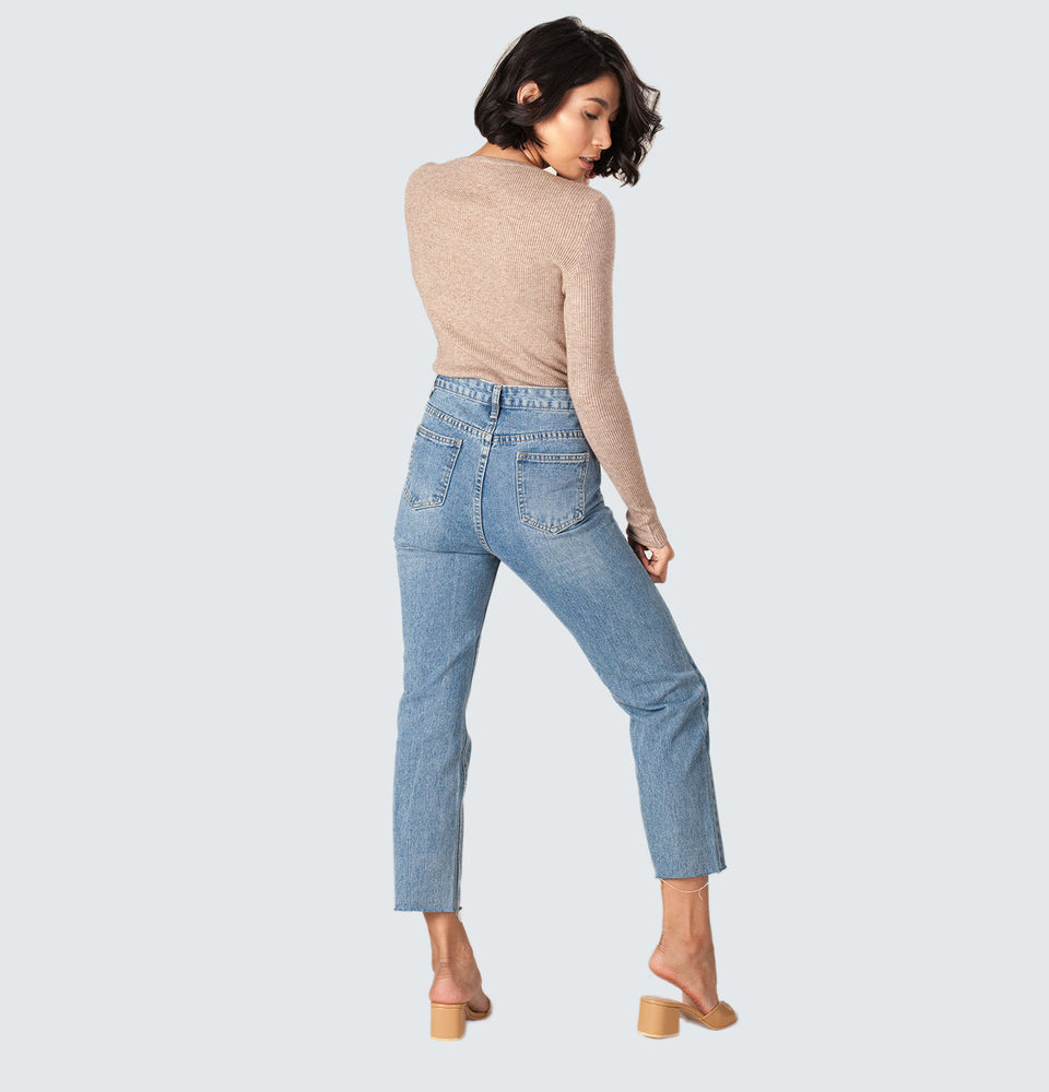 Shim-b Straight Leg Jeans - Mantou Clothing