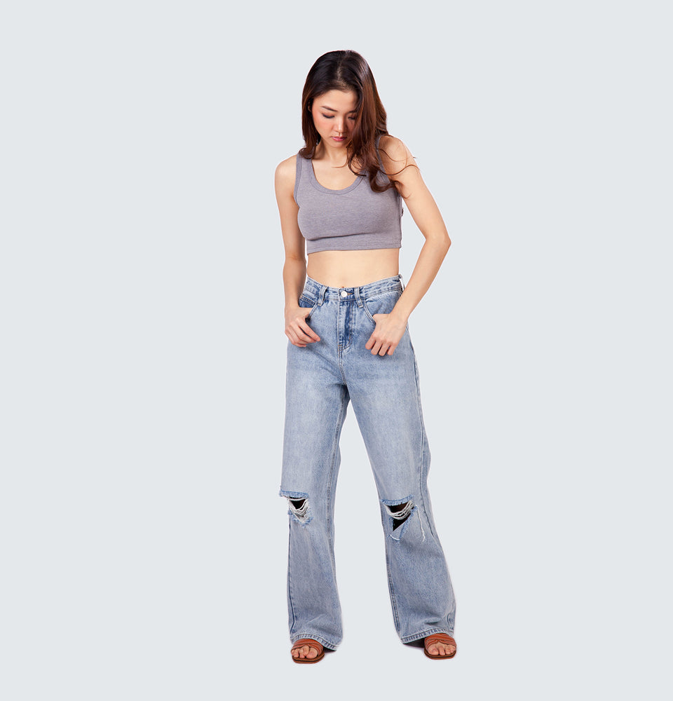 Lilian Ripped Full Length Jeans