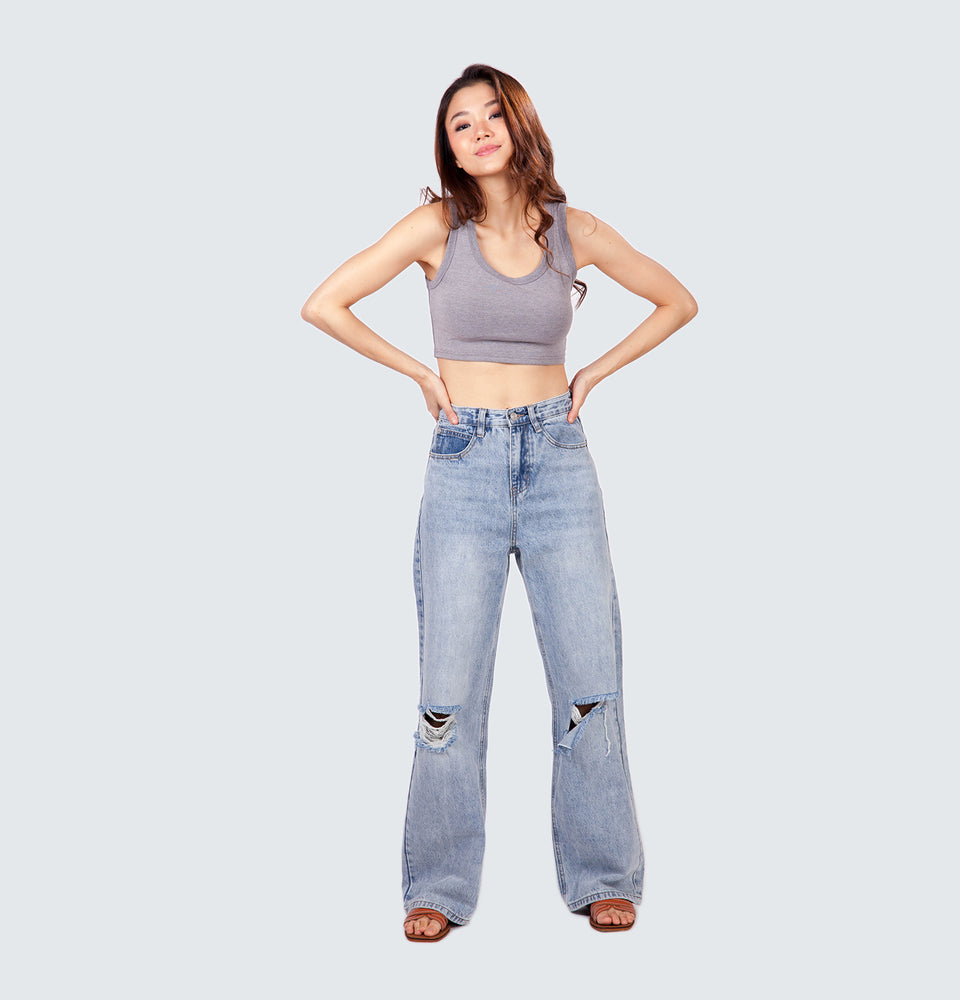 Lilian Ripped Full Length Jeans