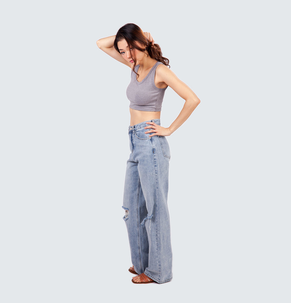 Lilian Ripped Full Length Jeans