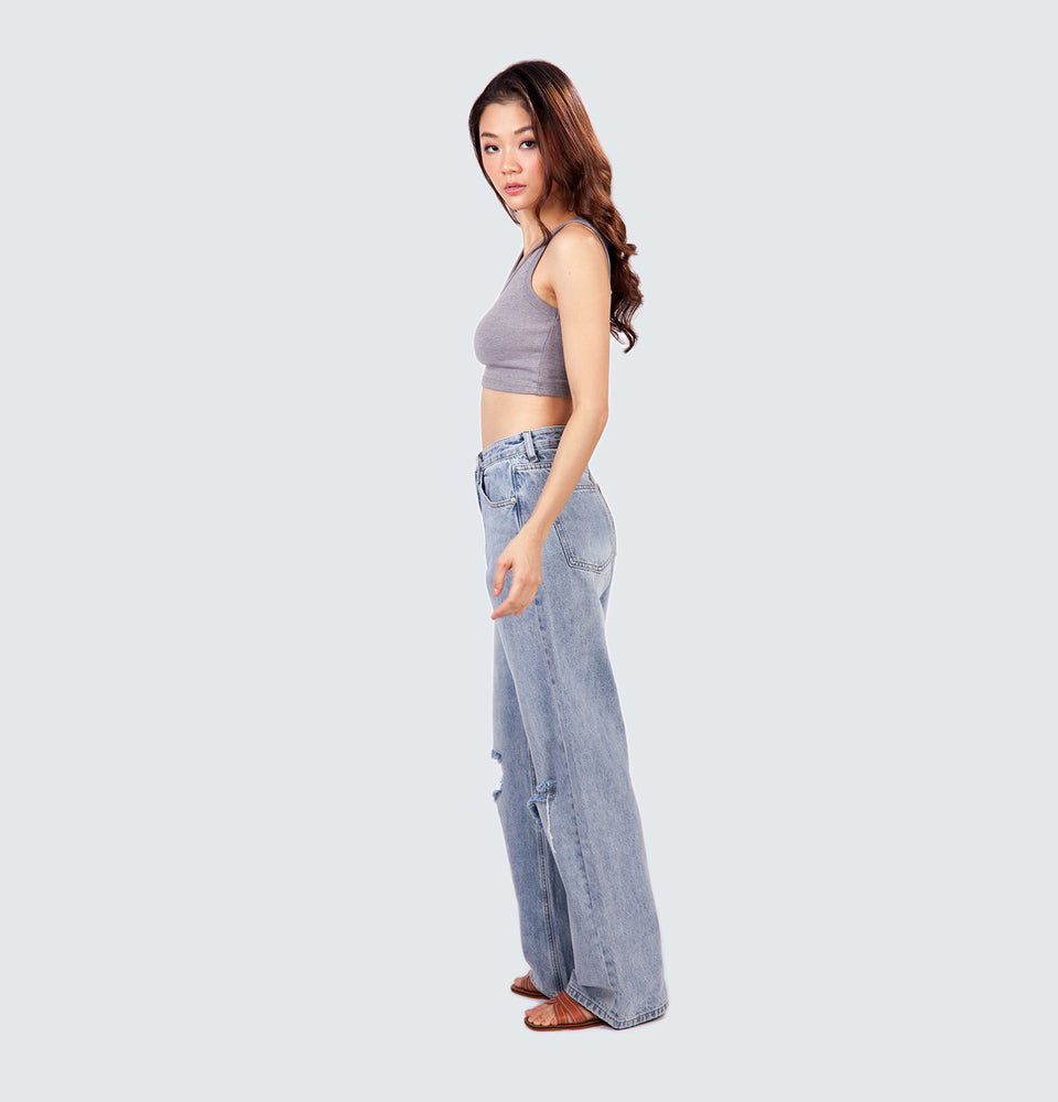 Lilian Ripped Full Length Jeans