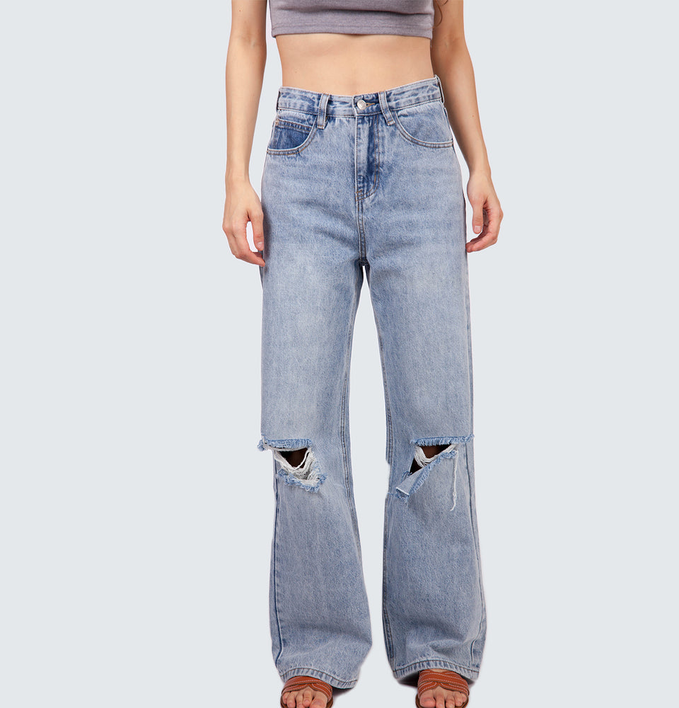 Lilian Ripped Full Length Jeans
