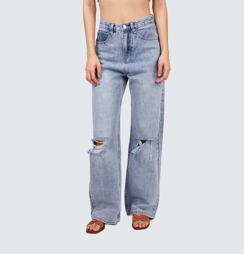 Lilian Ripped Full Length Jeans