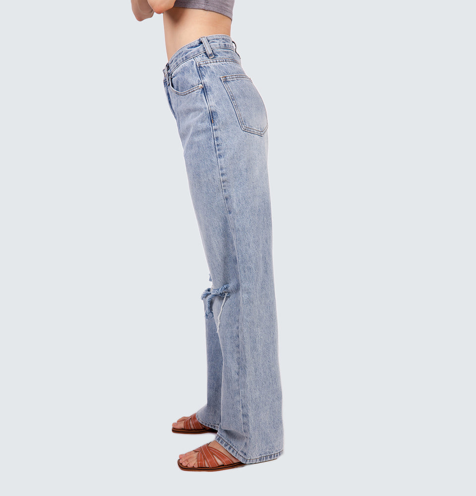 Lilian Ripped Full Length Jeans