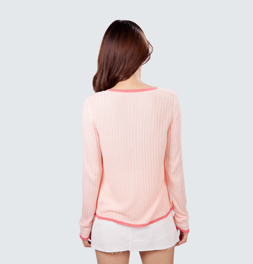 Slo  Ribbed Cardigan